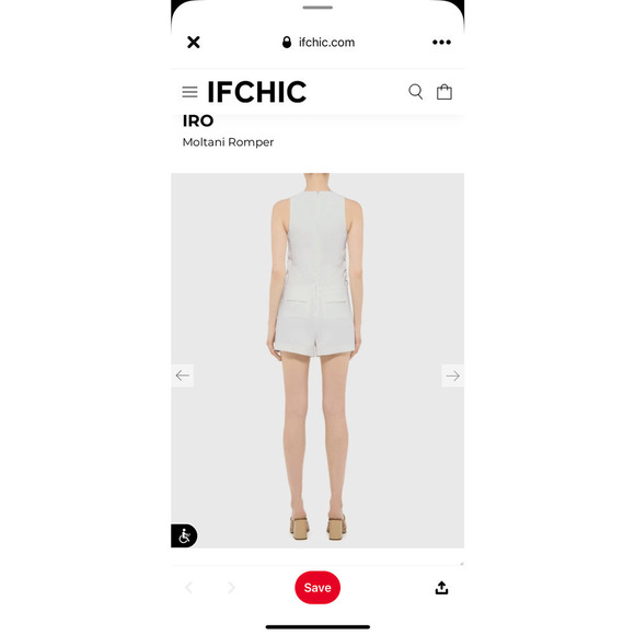 IRO Moltani Crepe Lace-Up Romper - Picture 13 of 16